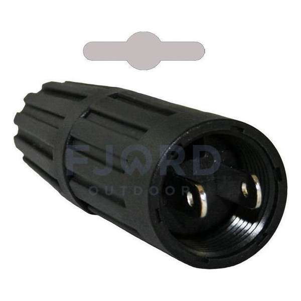 Power Line - 12V stekker male met lock Power Line - 12V stekker male met lock