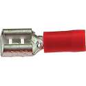 Kabelschoen connector half geïsoleerd vrouwelijk 2.8x0.5 - rood (100 stuks)