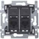 Niko Sokkel data stopcontact 2XRJ45 utp CAT6 - 170-65262