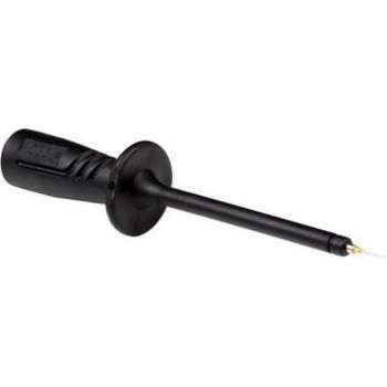INSULATED TEST PROBE 4mm WITH SLENDER STAINLESS SPRUNG STEEL TIP / BLACK (PRÜF 2610FT) (HM5400B)
