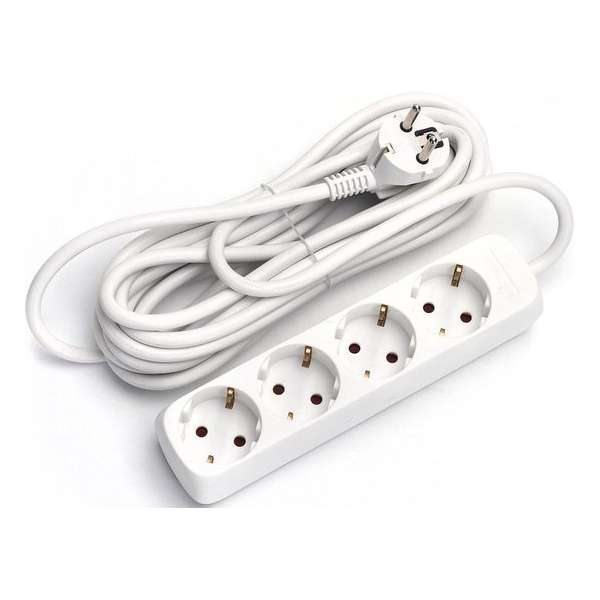 Verlengsnoer - Igia Synci - 3680W - 4 Stopcontacten - 3 Meter - Wit | Nederland Verlengsnoer - Igia Synci - 3680W - 4 Stopcontacten - 3 Meter - Wit | Nederland