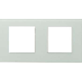 THORN Glasframe voor  plaatsen van 2 push schakelaars of componenten zoals stopcontact