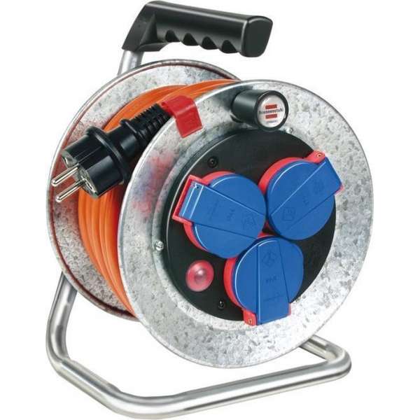 Brennenstuhl 1072900 Kabelhaspel 10.00 m Oranje Randaarde stekker Brennenstuhl 1072900 Kabelhaspel 10.00 m Oranje Randaarde stekker