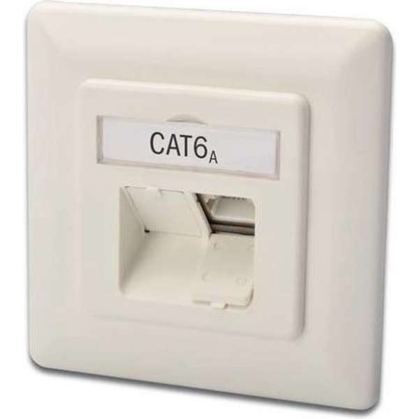 DIGITUS Anschlussdose Cat6a 2xRJ45 geschirmt Unt. Signalwei§ DIGITUS Anschlussdose Cat6a 2xRJ45 geschirmt Unt. Signalwei§