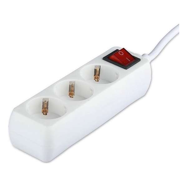 Verlengsnoer met Schakelaar - Nicron Serino - 3680W - 3 Stopcontacten - 1.5 Meter - Wit | Nederland Verlengsnoer met Schakelaar - Nicron Serino - 3680W - 3 Stopcontacten - 1.5 Meter - Wit | Nederland