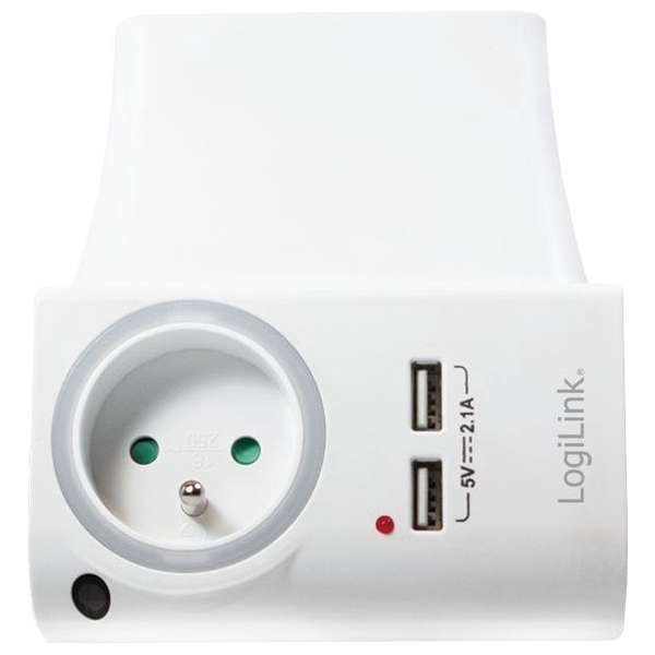 LogiLink PA0166 netstekker adapter Type E (FR) Wit LogiLink PA0166 netstekker adapter Type E (FR) Wit