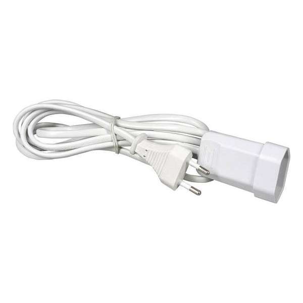 Heitech Verlengkabel met Euro-plug and female connector, 3 m Heitech Verlengkabel met Euro-plug and female connector, 3 m