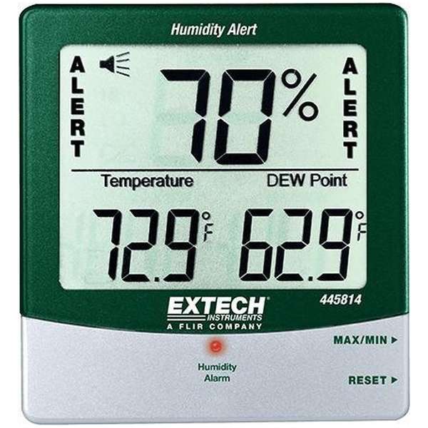EXTECH 445814: Hygro-Thermometer VochtigheidSalarm met Dauwpunt EXTECH 445814: Hygro-Thermometer VochtigheidSalarm met Dauwpunt