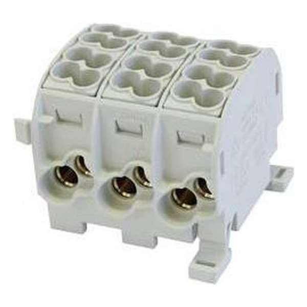 HoraeTec 080130-0-4 Hoofdleiding vertakkingsklem Grijs 3-polig 25 mm² Geleidertype: L HoraeTec 080130-0-4 Hoofdleiding vertakkingsklem Grijs 3-polig 25 mm² Geleidertype: L
