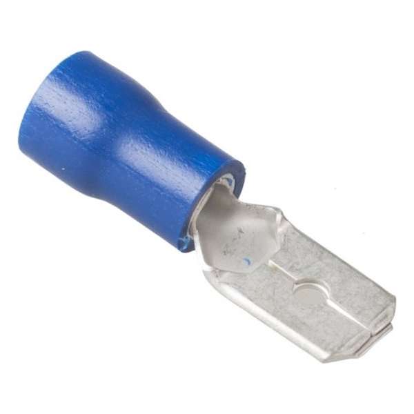 Connector Fast On 6.3 mm Male PVC Blue Connector Fast On 6.3 mm Male PVC Blue