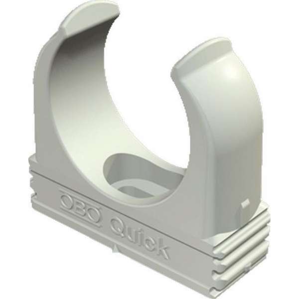 OBO kabelbuisklem Quick, kunstst, grijs, v/buisdiam 32mm, koppelbaar OBO kabelbuisklem Quick, kunstst, grijs, v/buisdiam 32mm, koppelbaar