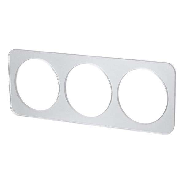 Afdekraam - Aigi Jura - 3-voudig - Rond - Glas - Zilver - BSE Afdekraam - Aigi Jura - 3-voudig - Rond - Glas - Zilver - BSE