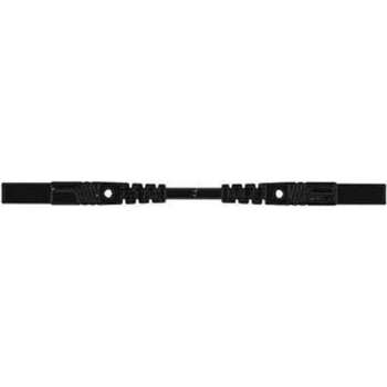 CONTACT PROTECTED INJECTION-MOULDED MEASURING LEAD 4mm 50cm / BLACK (MLB/GG-SH 50/1) (HM0401S50)
