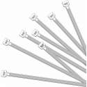 Kabelbinders/tie-wraps pakket wit 600x stuks in 3 verschillende formaten 10-15-20 cm