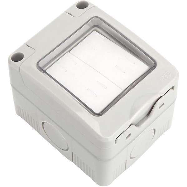 Wisselschakelaar Wissel/Wissel - Igory Focky - Opbouw - Dubbel Schakelaar - Waterdicht IP55 - Grijs Wisselschakelaar Wissel/Wissel - Igory Focky - Opbouw - Dubbel Schakelaar - Waterdicht IP55 - Grijs