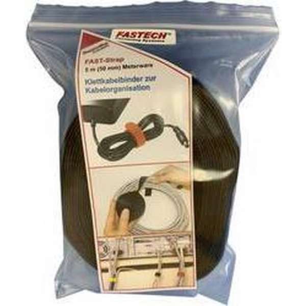 FASTECH® 699-330-Bag Klittenband Om te bundelen Haak- en lusdeel (l x b) 5000 mm x 50 mm Zwart 5 m FASTECH® 699-330-Bag Klittenband Om te bundelen Haak- en lusdeel (l x b) 5000 mm x 50 mm Zwart 5 m