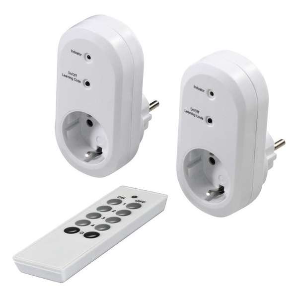 Hama draadloze rc stopcontactset met afstandsbediening Hama draadloze rc stopcontactset met afstandsbediening