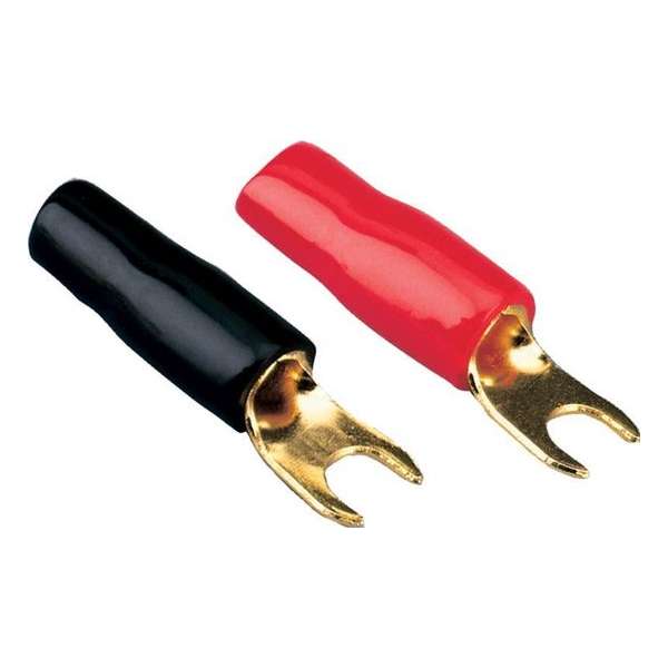 Vork kabelschoen 4 mm² 50 Stuks zwart Vork kabelschoen 4 mm² 50 Stuks zwart