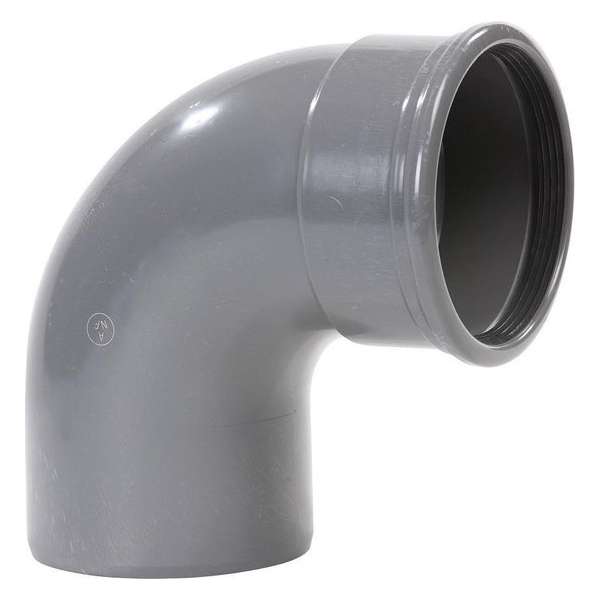 Wavin PVC manchet bocht 90° 160mm mof/spie Wavin PVC manchet bocht 90° 160mm mof/spie