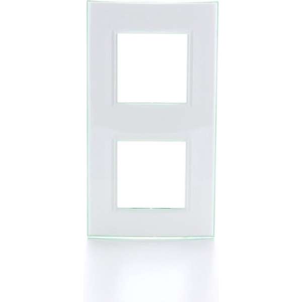 BTICINO Living Light - afdekplaat - 2V - verticaal/horizontaal - aqua BTICINO Living Light - afdekplaat - 2V - verticaal/horizontaal - aqua