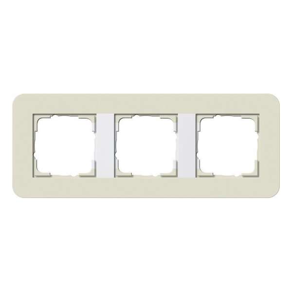 Gira E3 Zand/wit Afdekraam 3 voudig 213417 Gira E3 Zand/wit Afdekraam 3 voudig 213417