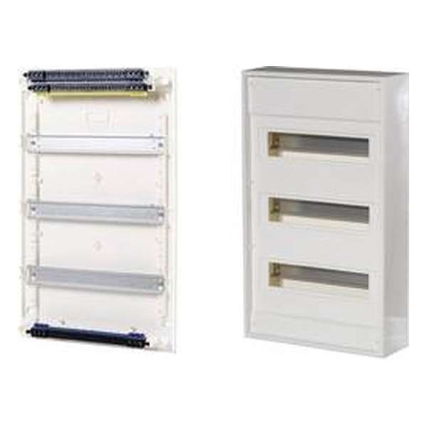 F-Tronic 7220056 APV36+6 Kleine verdeelkast Opbouw (op muur) Aantal groepen: 36 Aantal rijen: 3 F-Tronic 7220056 APV36+6 Kleine verdeelkast Opbouw (op muur) Aantal groepen: 36 Aantal rijen: 3