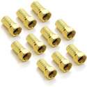 F-Connector 7mm met Rubber Ring GOUD