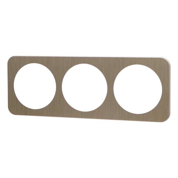 Afdekraam - Aigi Jura - 3-voudig - Rond - Aluminium - Goud Afdekraam - Aigi Jura - 3-voudig - Rond - Aluminium - Goud