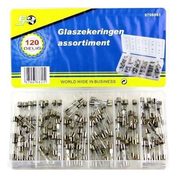 Glaszekeringen | 120-delig | Zekeringen | 5a - 30a | Glaszekeringen | 120-delig | Zekeringen | 5a - 30a |