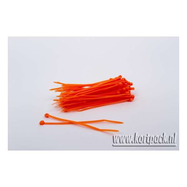 Kabelbinders/tyraps oranje. 610mm x 9.0 mm. 1x100 stuks + Kortpack pen (099.0326) Kabelbinders/tyraps oranje. 610mm x 9.0 mm. 1x100 stuks + Kortpack pen (099.0326)