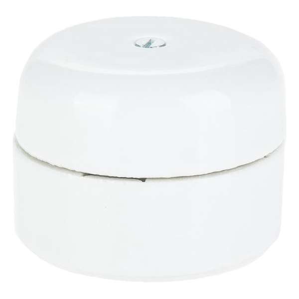Wit porseleinen stroomverdeler rond Ø50mm Wit porseleinen stroomverdeler rond Ø50mm