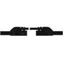 CONTACT PROTECTED INJECTION-MOULDED MEASURING LEAD 4mm 25cm / BLACK (MLB-SH/WS 25/1) (HM0401S25A)