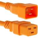 E&T Powercables C19 - C20 voeding verlengkabel - 3x 1,50mm / oranje - 1 meter