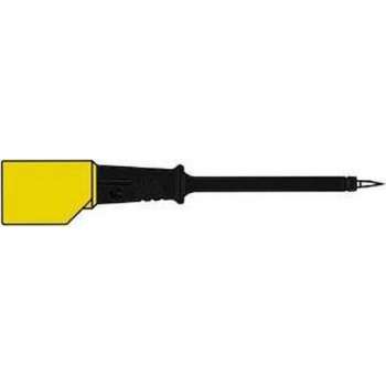 CONTACT-PROTECTED TEST PROBE 4mm WITH SLENDER STAINLESS STEEL TIP / BLACK (PRÜF 2S) (HM5401)