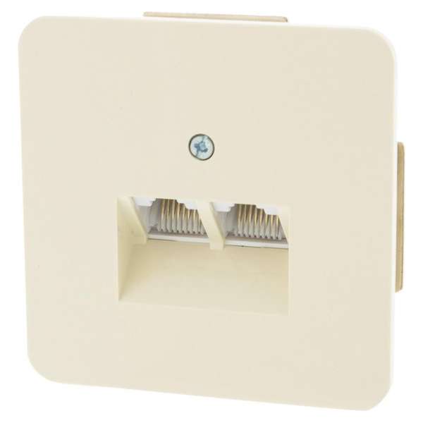 Contactdoos – ISDN – inbouw – 2 x 8–polig – CAT3 – geschikt voor Peha Standard – crème Contactdoos – ISDN – inbouw – 2 x 8–polig – CAT3 – geschikt voor Peha Standard – crème