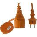 Verlengsnoer - 10 meter - 1.5mm² - IP44 Spatwaterdicht - Verlengsnoer 10 meter oranje