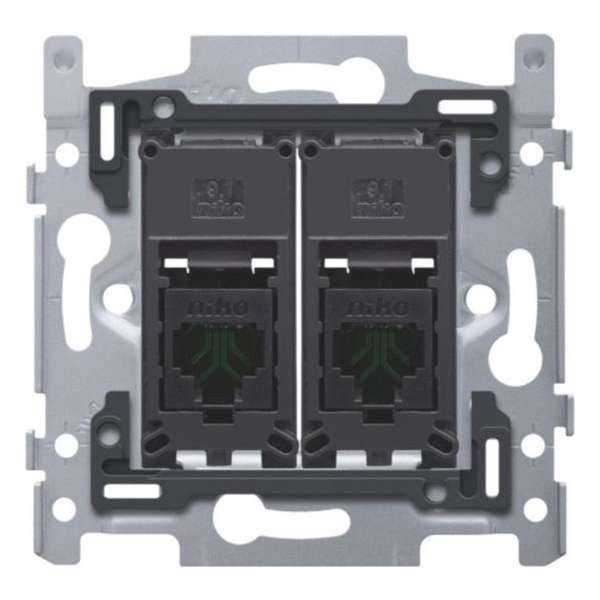 Niko Sokkel data stopcontact 2XRJ45 utp CAT5E - 170-65252 Niko Sokkel data stopcontact 2XRJ45 utp CAT5E - 170-65252