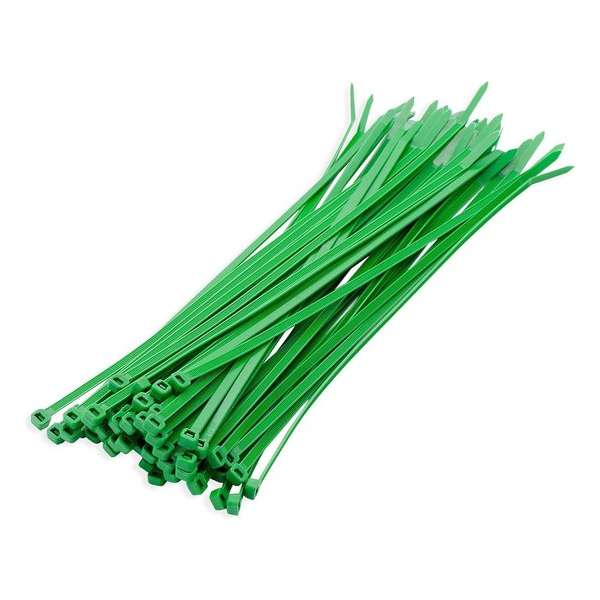 400x stuks kabelbinder / kabelbinders nylon groen 20 x 2,5 cm - bundelbanden - tiewraps / tie ribs / tie rips 400x stuks kabelbinder / kabelbinders nylon groen 20 x 2,5 cm - bundelbanden - tiewraps / tie ribs / tie rips