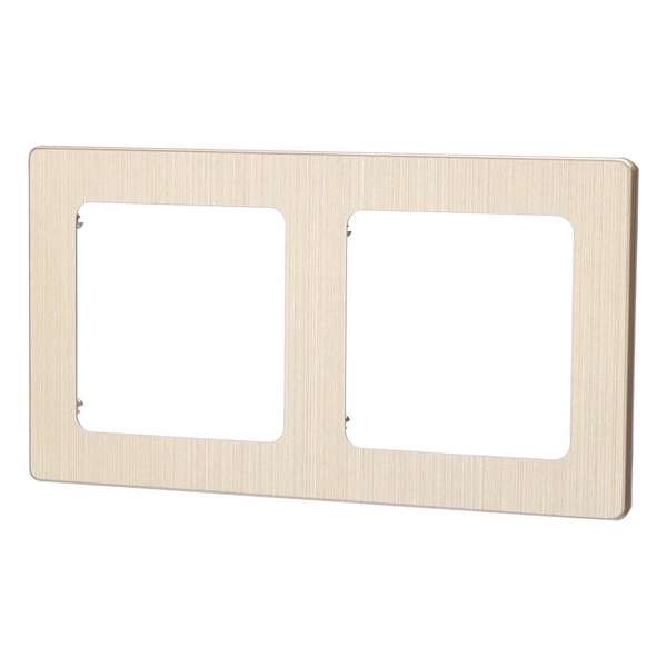 Afdekraam - Igna Jura - 2-voudig - Vierkant - Aluminium - Goud Afdekraam - Igna Jura - 2-voudig - Vierkant - Aluminium - Goud