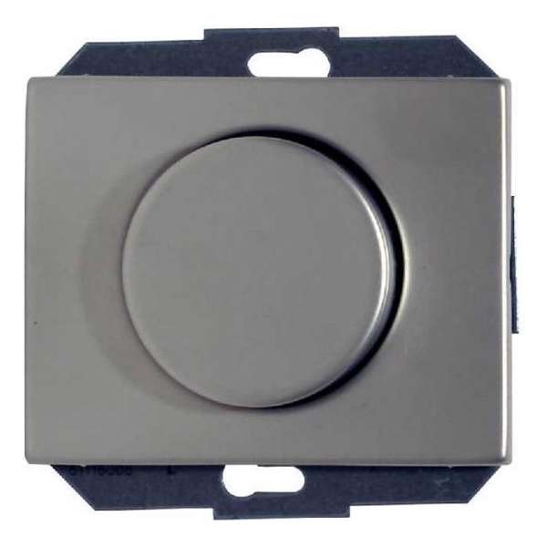BERKER dimmer enkelpolig voor 230V-lampen 60-400W, inbouw | RVS BERKER dimmer enkelpolig voor 230V-lampen 60-400W, inbouw | RVS