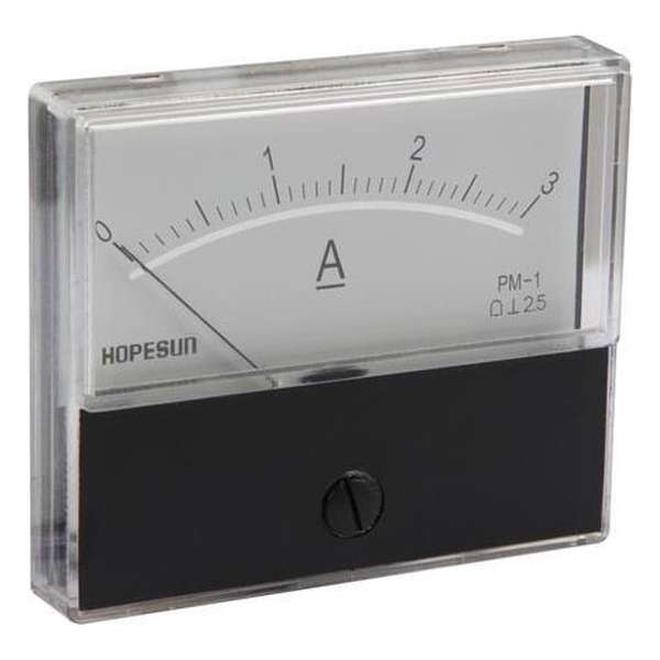 Analoge Paneelmeter Voor Dc Stroommetingen 3A Dc / 70 X 60Mm Analoge Paneelmeter Voor Dc Stroommetingen 3A Dc / 70 X 60Mm