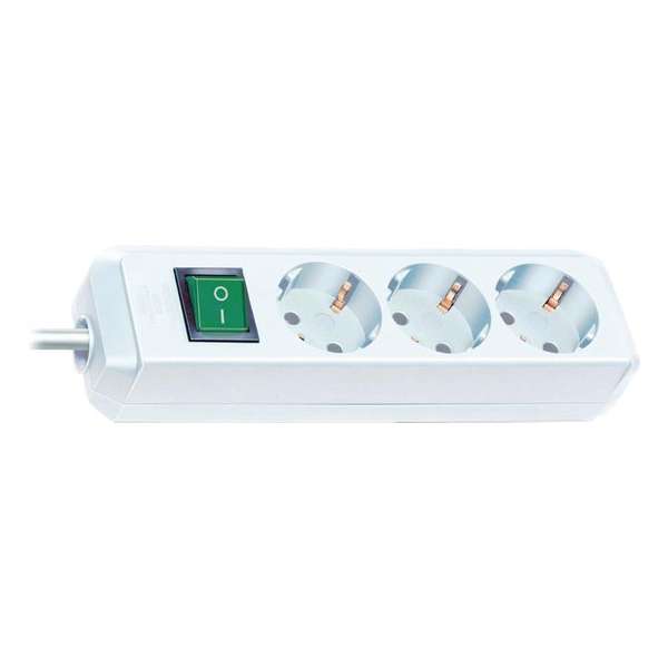 Brennenstuhl BN-1152320400 Stekkerdoos Eco-line 3-wegs 3.00 M Wit - Protective Contact Brennenstuhl BN-1152320400 Stekkerdoos Eco-line 3-wegs 3.00 M Wit - Protective Contact