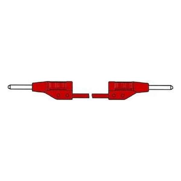 HIRS meetsnoer MVL2, rd, le 0.25m, bu mant siliconen HIRS meetsnoer MVL2, rd, le 0.25m, bu mant siliconen