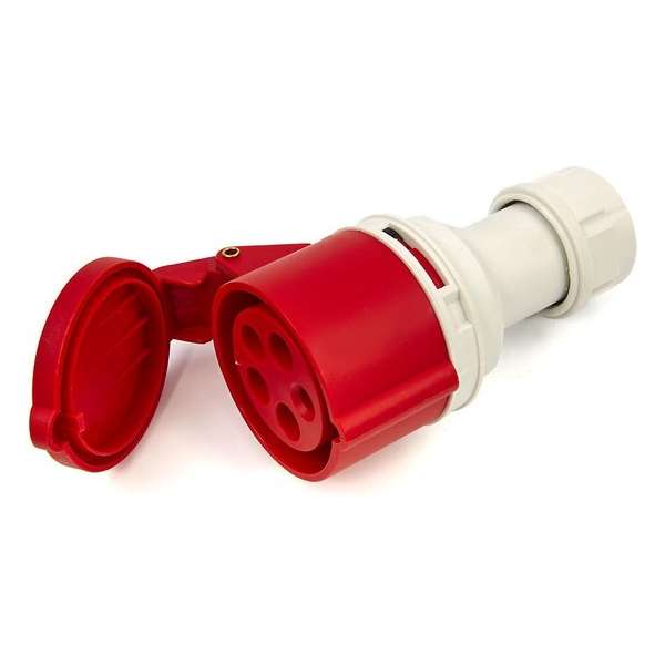 HBM Cee Form Contrastekker 400 Volt 16A, 5 Polig, 6h, IP44. HBM Cee Form Contrastekker 400 Volt 16A, 5 Polig, 6h, IP44.