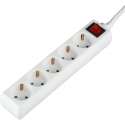 Verlengsnoer met Schakelaar - Nirano Serino - 3680W - 5 Stopcontacten - 1.5 Meter - Wit | Nederland