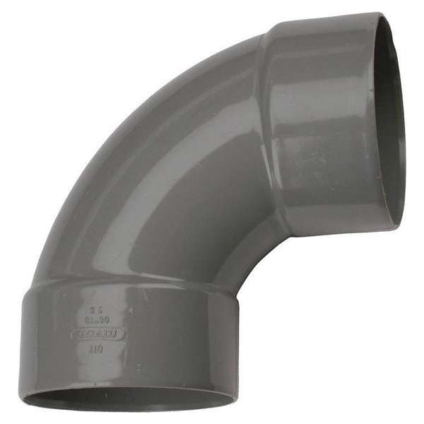Wavin PVC lijm bocht 90° 110mm mof/mof Wavin PVC lijm bocht 90° 110mm mof/mof