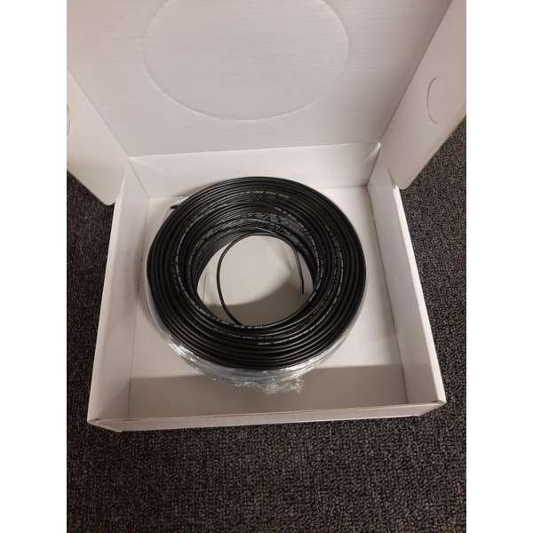 VD Draad  1x1,5 Zwart 100 mtr