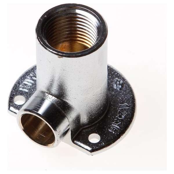 DPS Muurplaat hoog binnendraads chroom 1/2" x 15mm DPS Muurplaat hoog binnendraads chroom 1/2" x 15mm