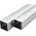 vidaXL Kokerbuizen vierkant 1m 30x30x2 mm aluminium 6 st
