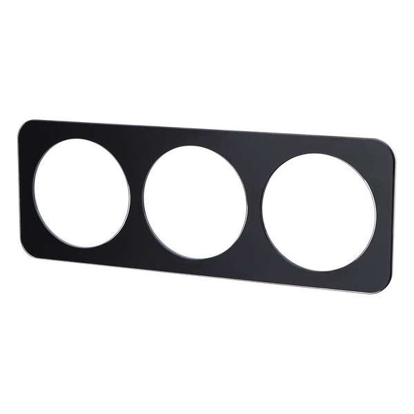 Afdekraam - Aigi Jura - 3-voudig - Rond - Glas - Zwart Afdekraam - Aigi Jura - 3-voudig - Rond - Glas - Zwart